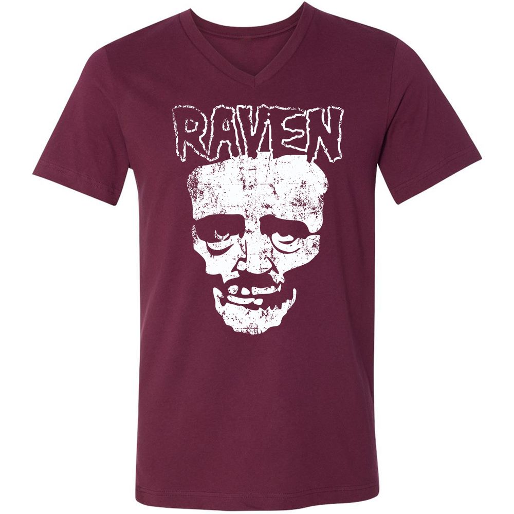 Unisex V-Neck T-Shirt - VULVSWAK - Maroon - 6