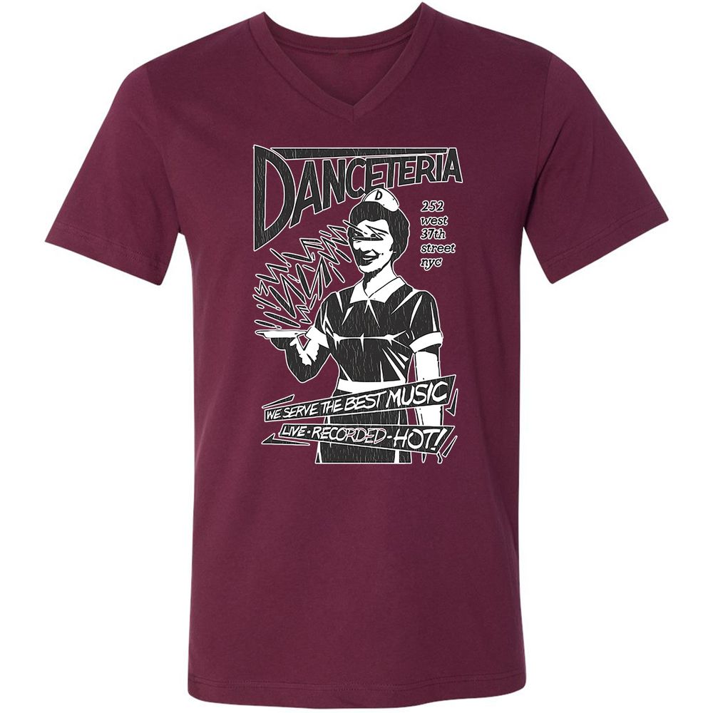 Unisex V-Neck T-Shirt - S95XHMPV - Maroon - 6