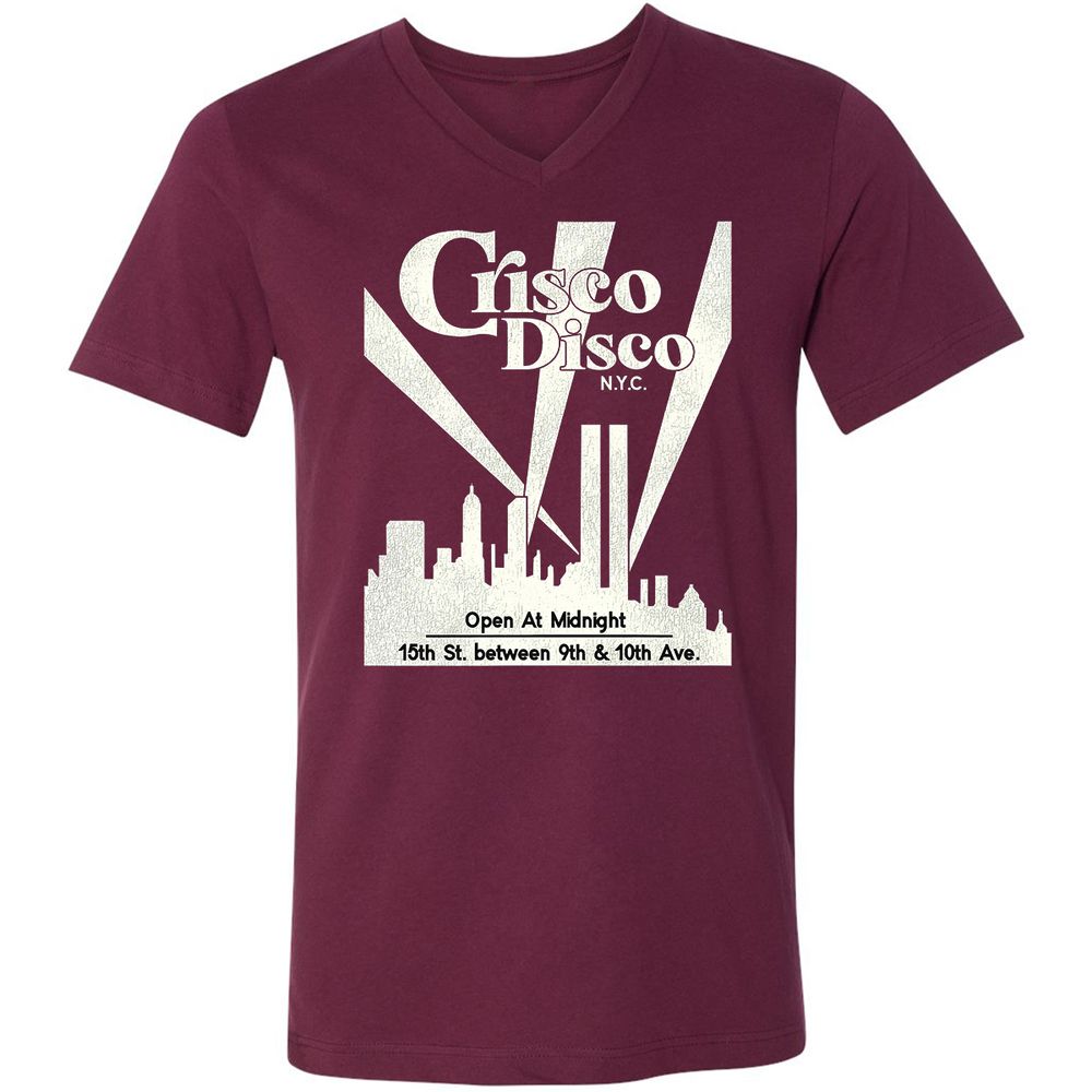 Unisex V-Neck T-Shirt - LZE1826K - Maroon - 6
