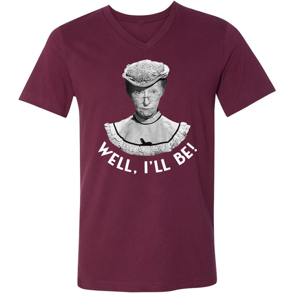 Unisex V-Neck T-Shirt - KS76C2NG - Maroon - 6