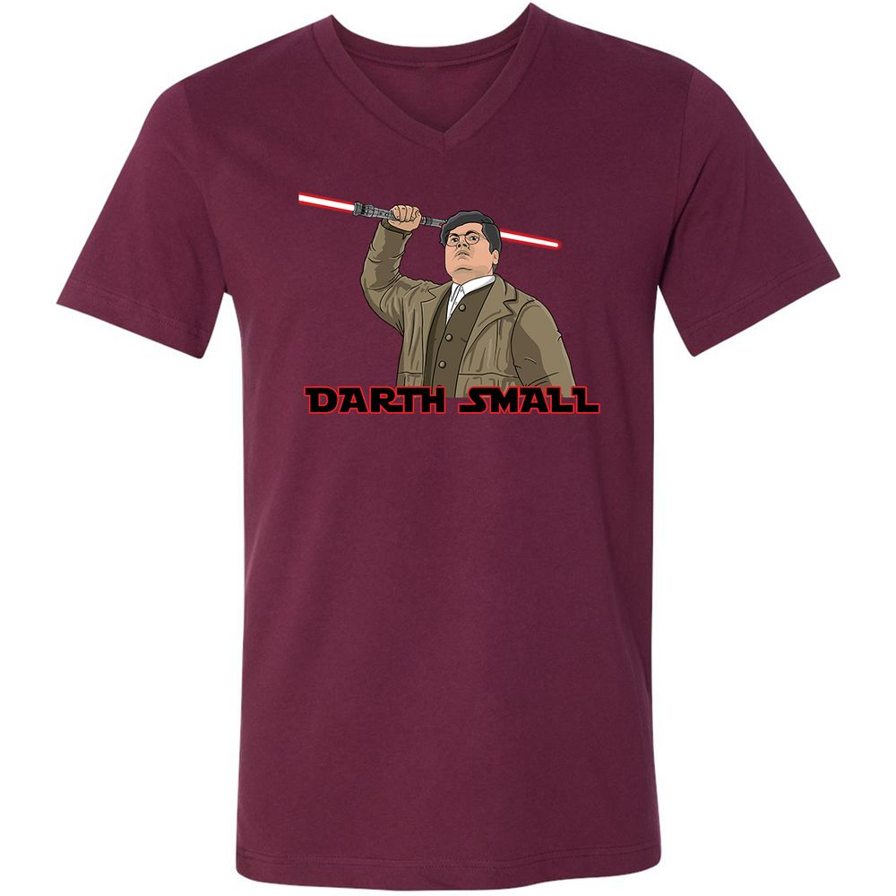 Unisex V-Neck T-Shirt - XYVK34JH - Maroon - 6