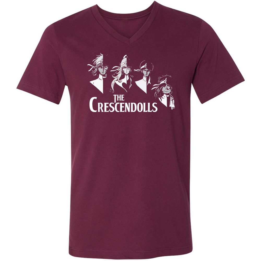 Unisex V-Neck T-Shirt - RJ53Z19D - Maroon - 6
