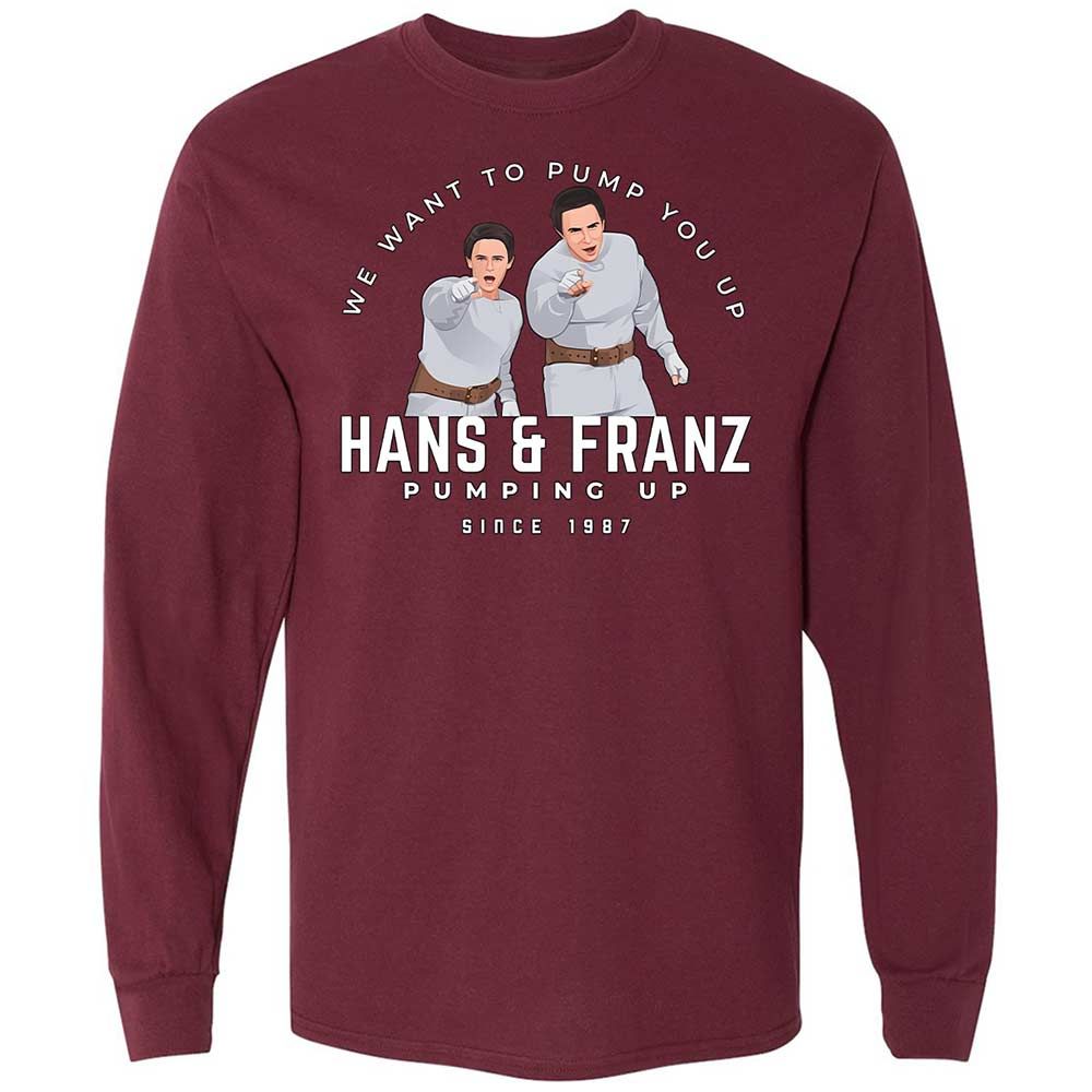 Long Sleeve T-Shirt - WY1SZX9L - Maroon - 6