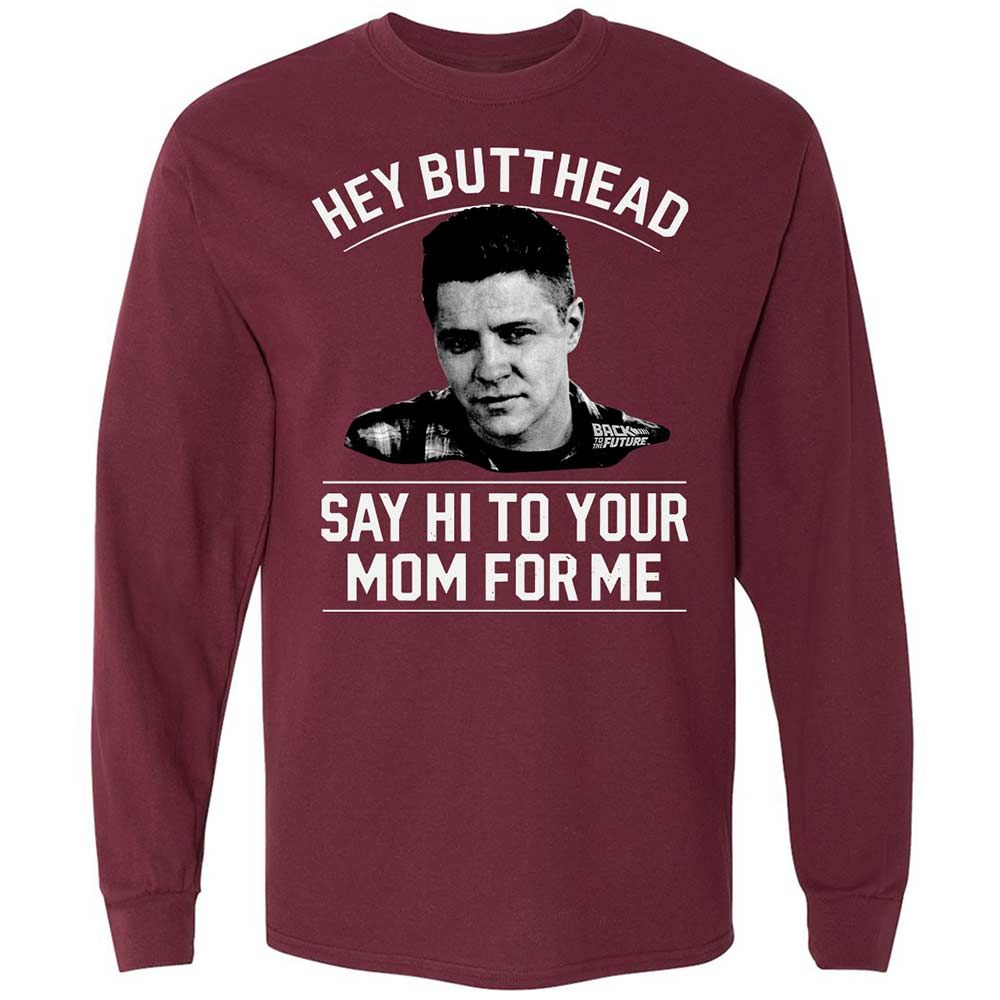 Long Sleeve T-Shirt - H66P2J1K - Maroon - 6