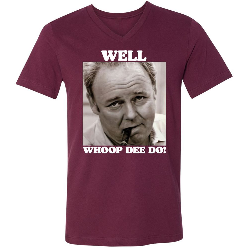 Funny 70s Tv Quote Whoop Dee Do - Maroon - 6