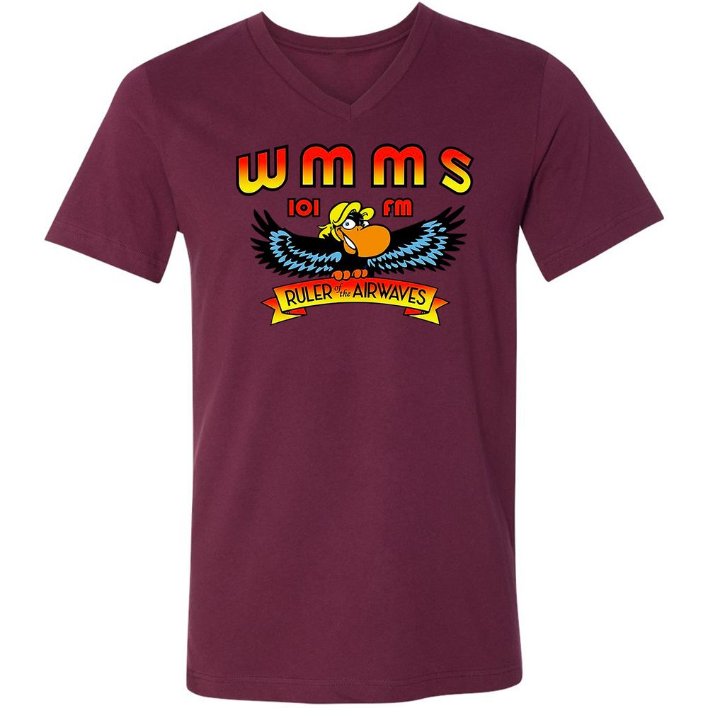 Unisex V-Neck T-Shirt - 8TV2HX64 - Maroon - 6