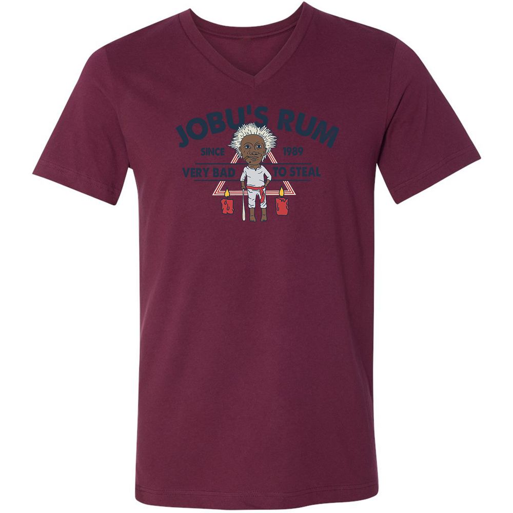Unisex V-Neck T-Shirt - TJ724RGP - Maroon - 6