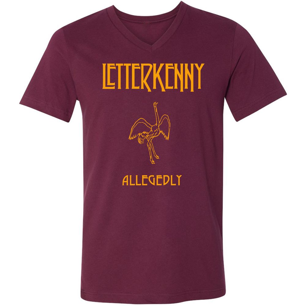 Unisex V-Neck T-Shirt - 6164ZZED - Maroon - 6