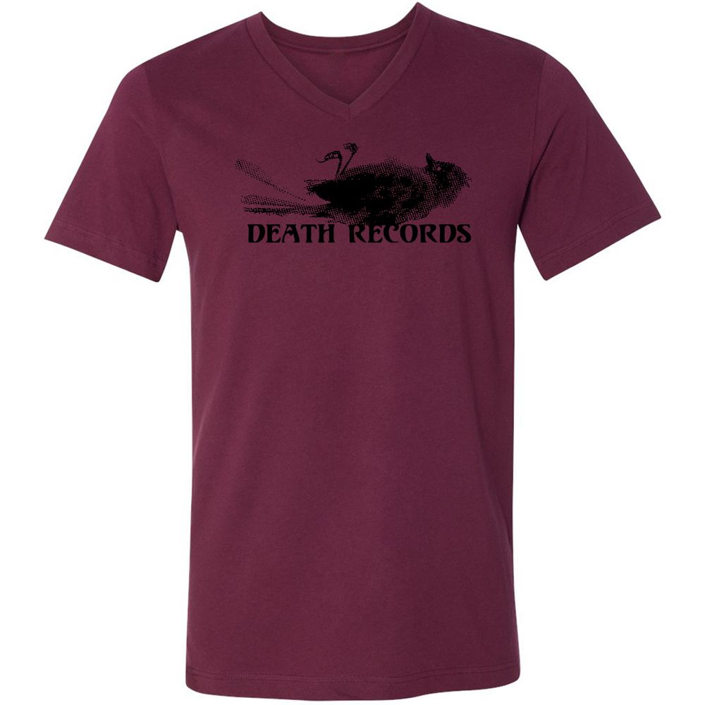 Unisex V-Neck T-Shirt - NDAY8W2E - Maroon - 6