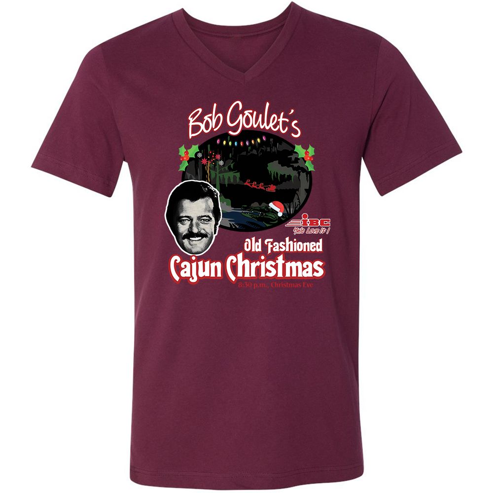 Unisex V-Neck T-Shirt - 9S88ZTGC - Maroon - 6