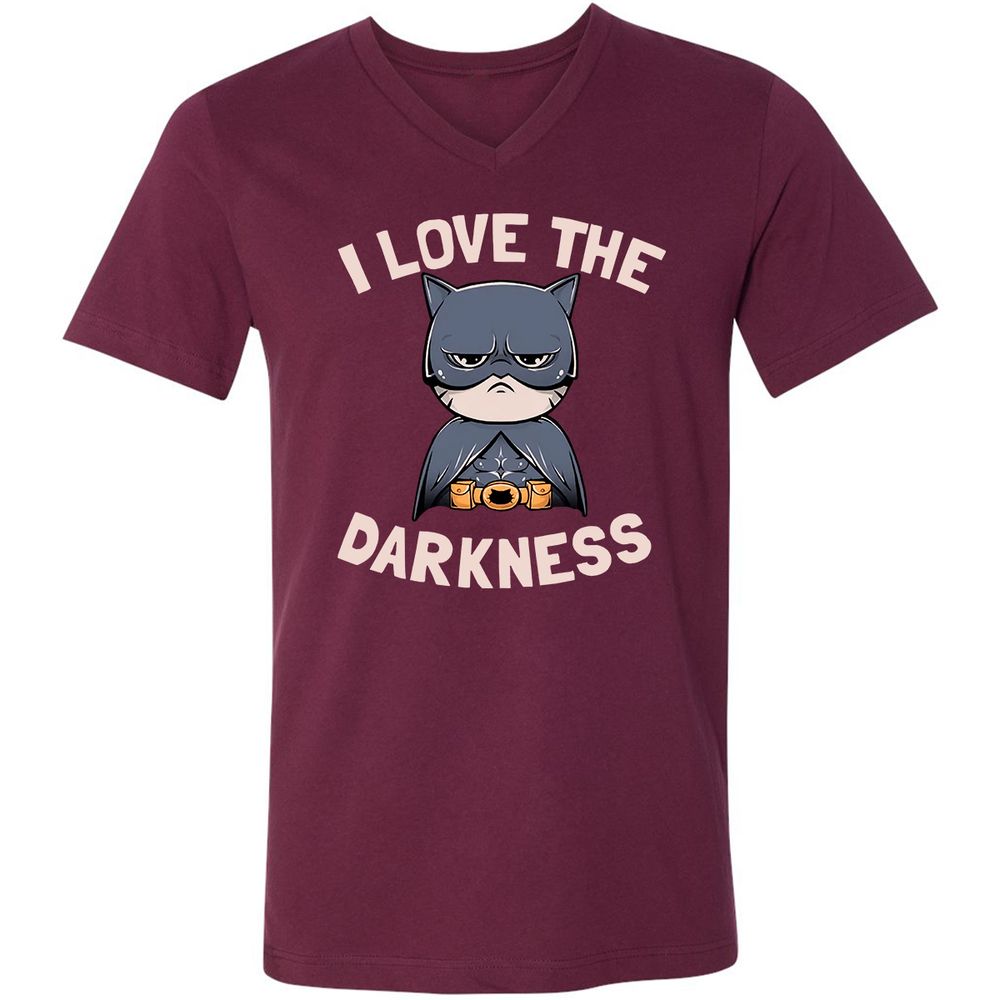 Unisex V-Neck T-Shirt - 715AAY6N - Maroon - 6