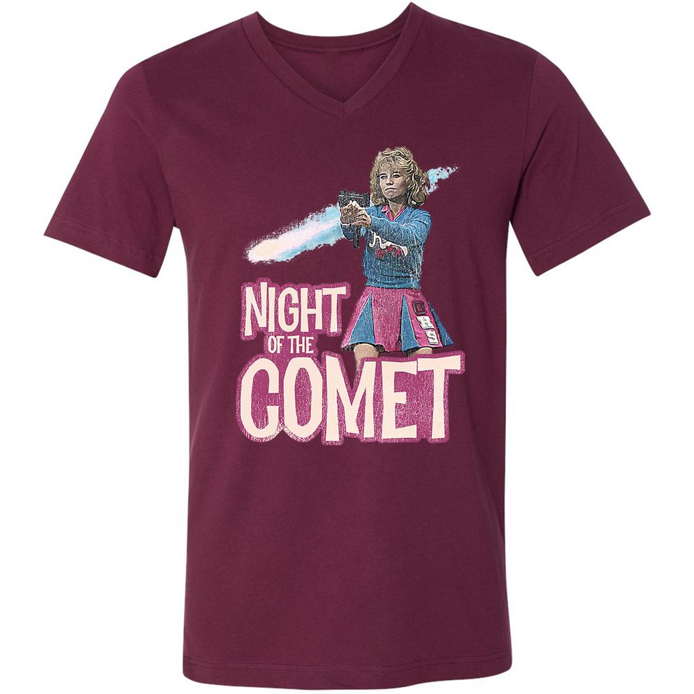 Unisex V-Neck T-Shirt - SM9626SQ - Maroon - 6