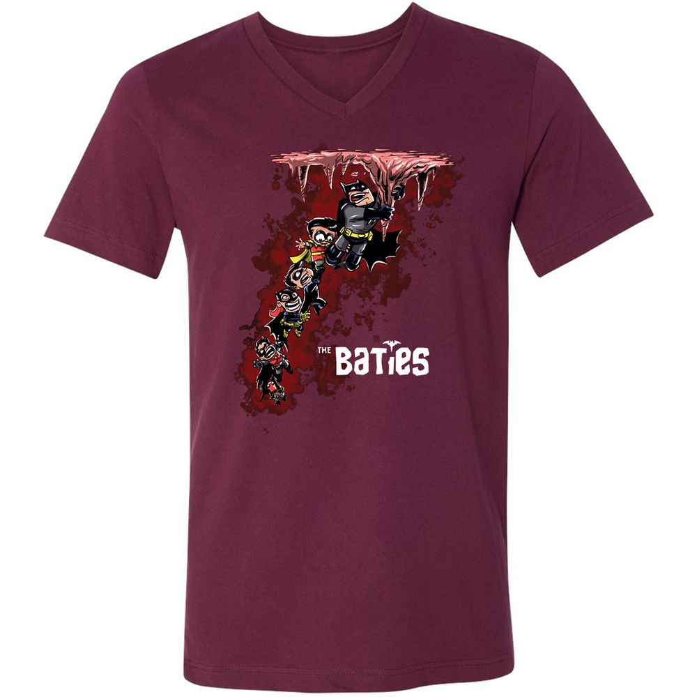 Unisex V-Neck T-Shirt - CW8472KG - Maroon - 6