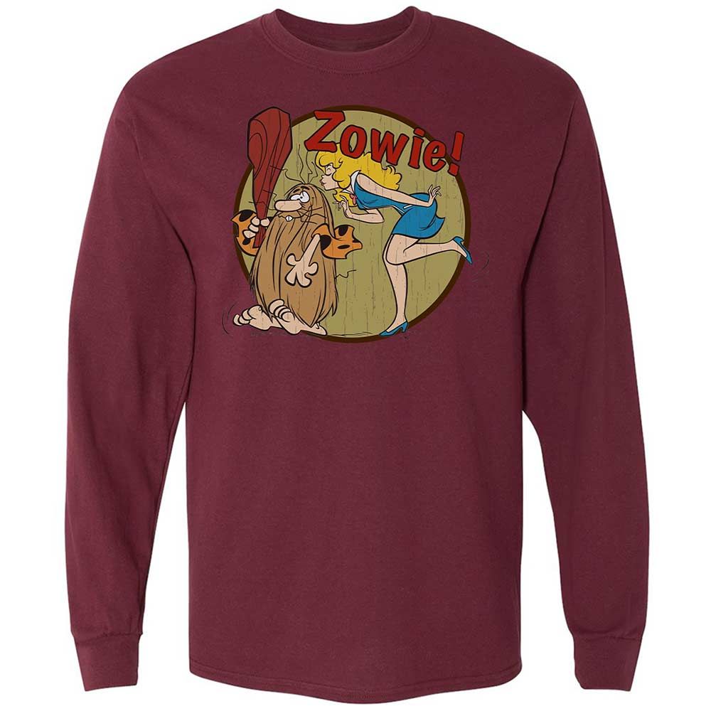 Long Sleeve T-Shirt - HLDUWZ9P - Maroon - 6