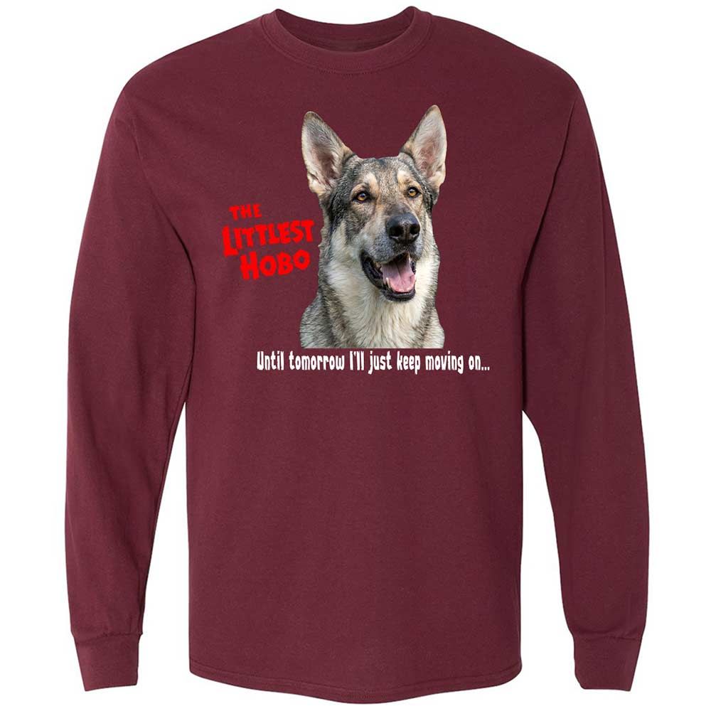 Long Sleeve T-Shirt - HJWBSS6U - Maroon - 6