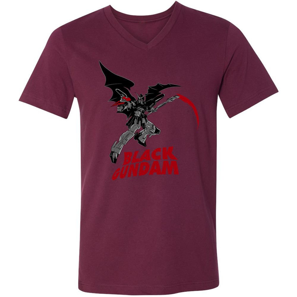 Unisex V-Neck T-Shirt - 1HRLHV6P - Maroon - 6