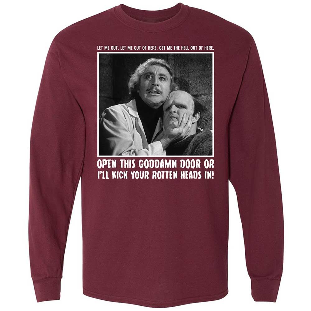 Long Sleeve T-Shirt - 1858FQFS - Maroon - 6