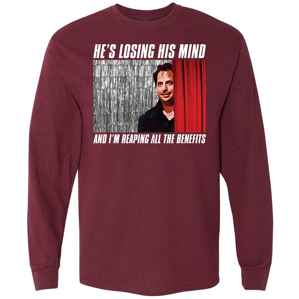 Long Sleeve T-Shirt - QQNU4QQ7 - Maroon - 6
