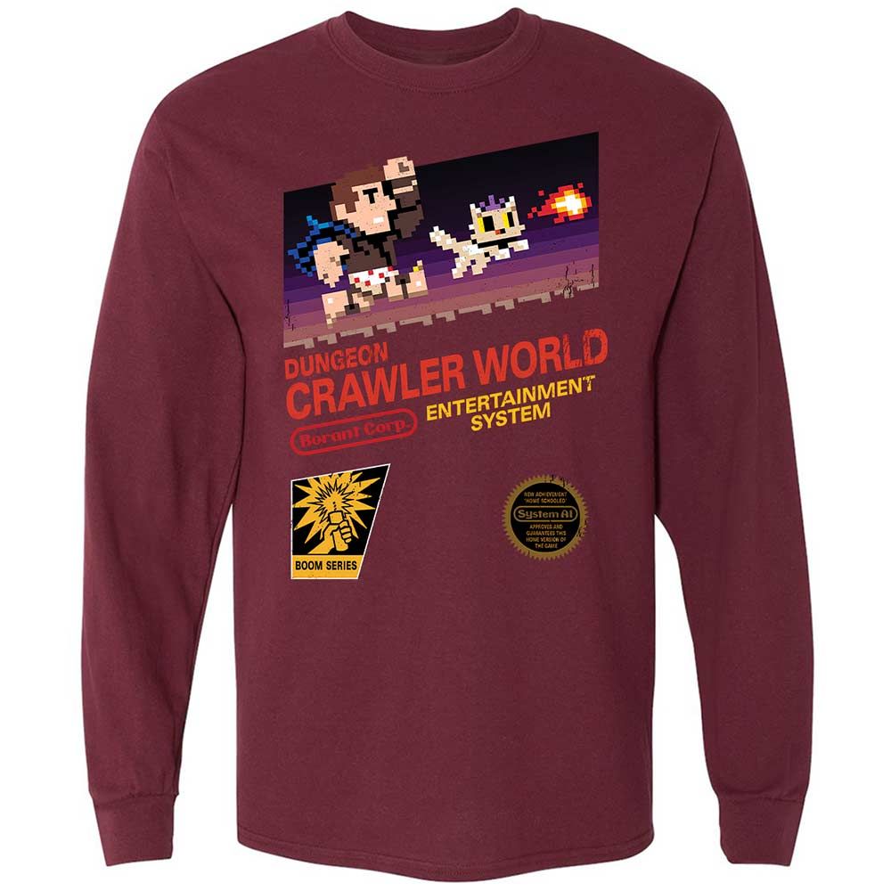 Long Sleeve T-Shirt - LTRKDG7Y - Maroon - 6