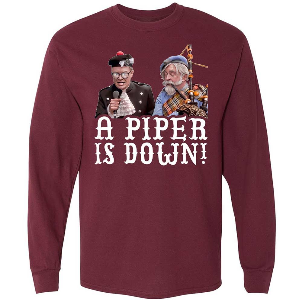 Long Sleeve T-Shirt - VWP5LGV5 - Maroon - 6