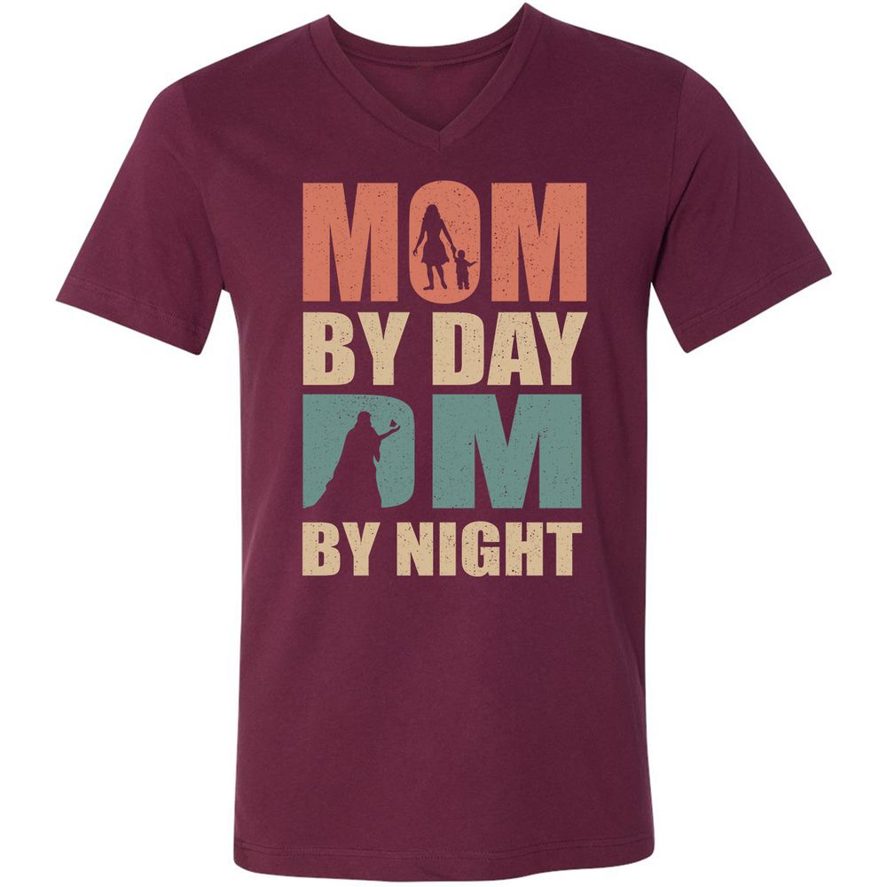 Unisex V-Neck T-Shirt - SF6TU69V - Maroon - 6