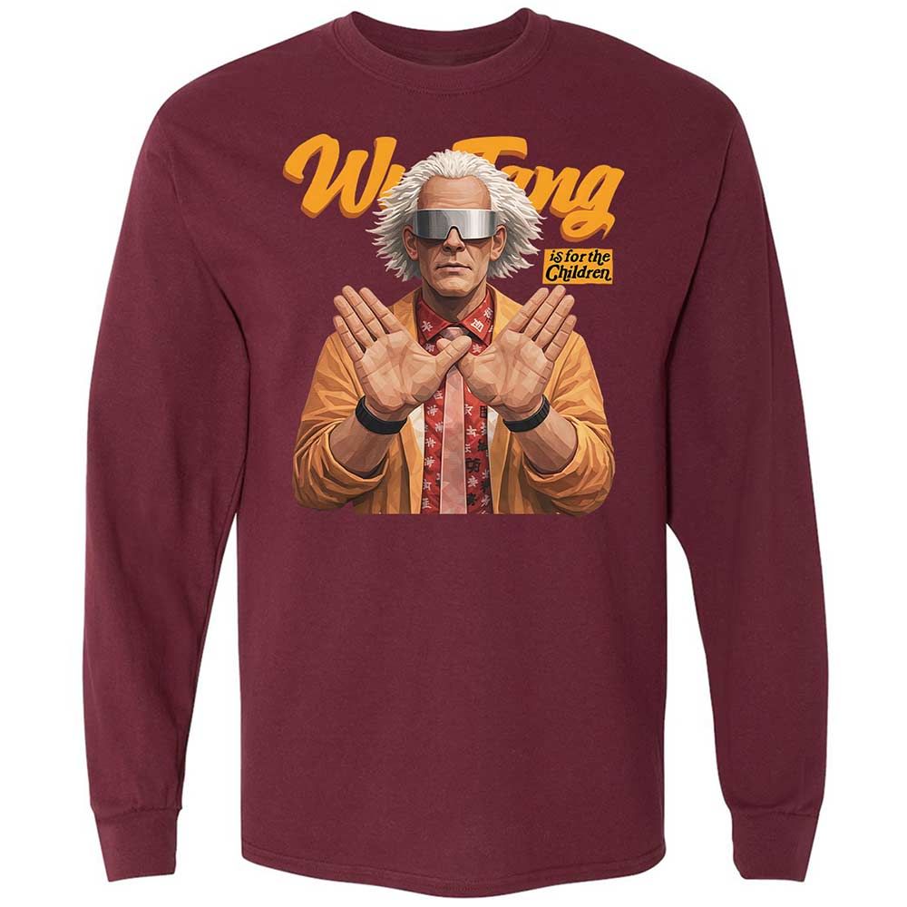 Long Sleeve T-Shirt - Black - Maroon - 6