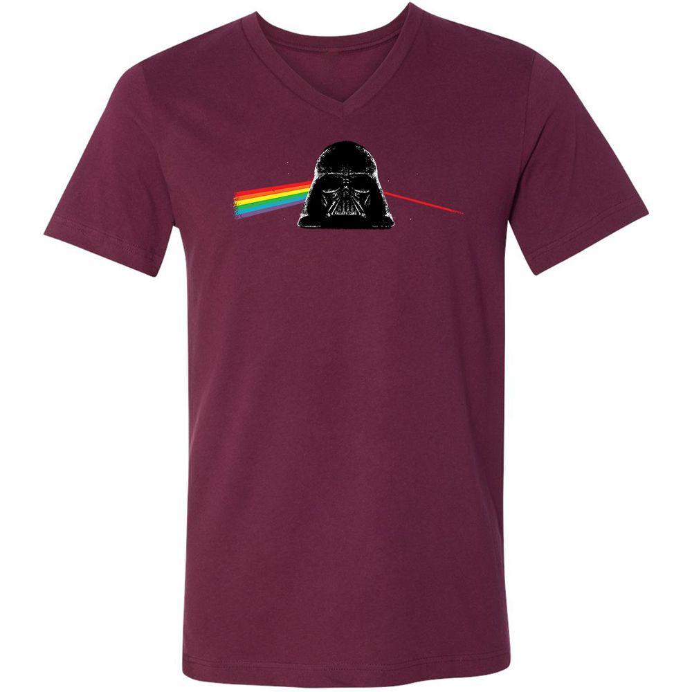 Unisex V-Neck T-Shirt - JW32WZ2F - Maroon - 6