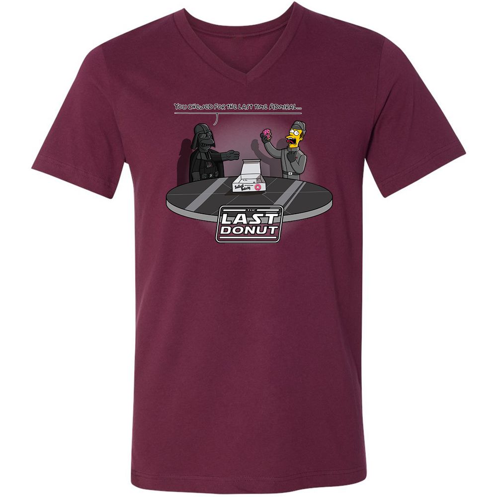 Unisex V-Neck T-Shirt - G281E1NA - Maroon - 6