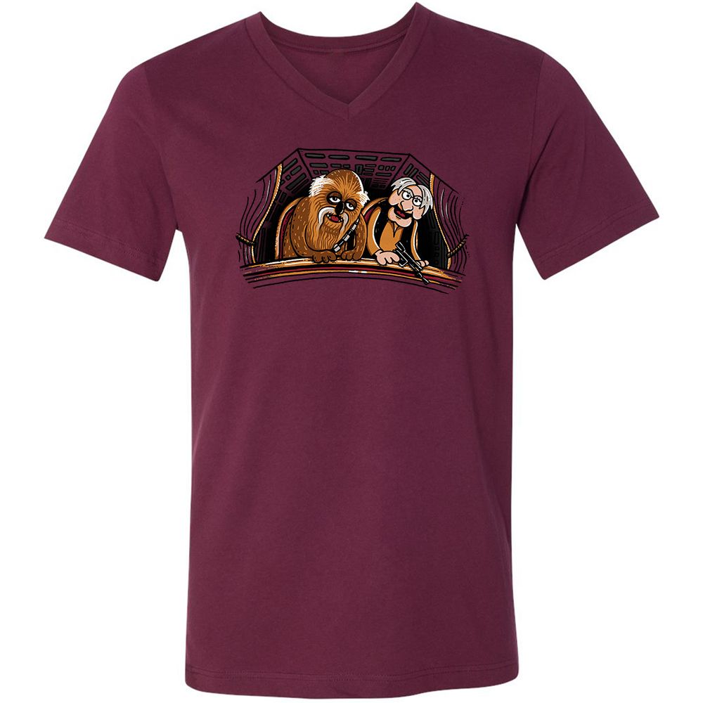 Unisex V-Neck T-Shirt - R3ASTY1R - Maroon - 6