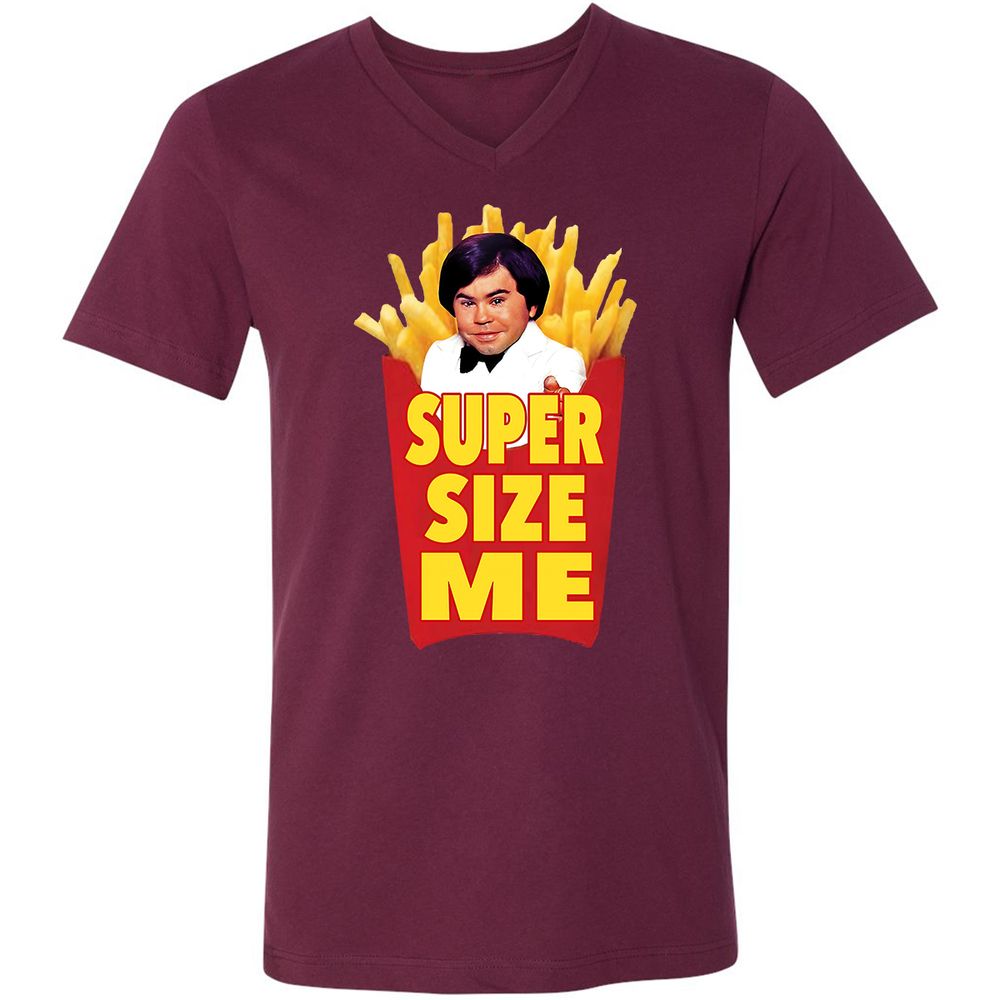 Unisex V-Neck T-Shirt - GB1YZVCN - Maroon - 6