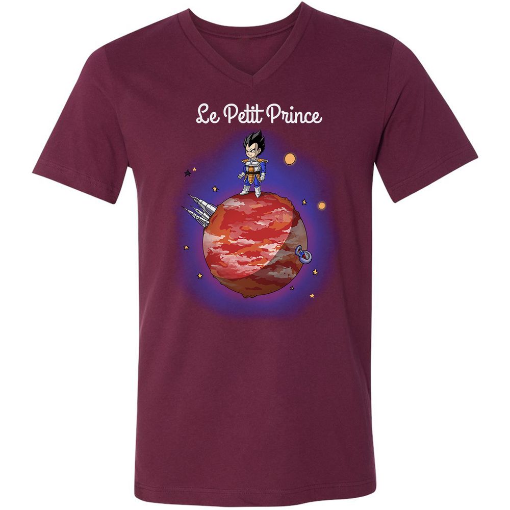 Unisex V-Neck T-Shirt - RBPQYT1S - Maroon - 6