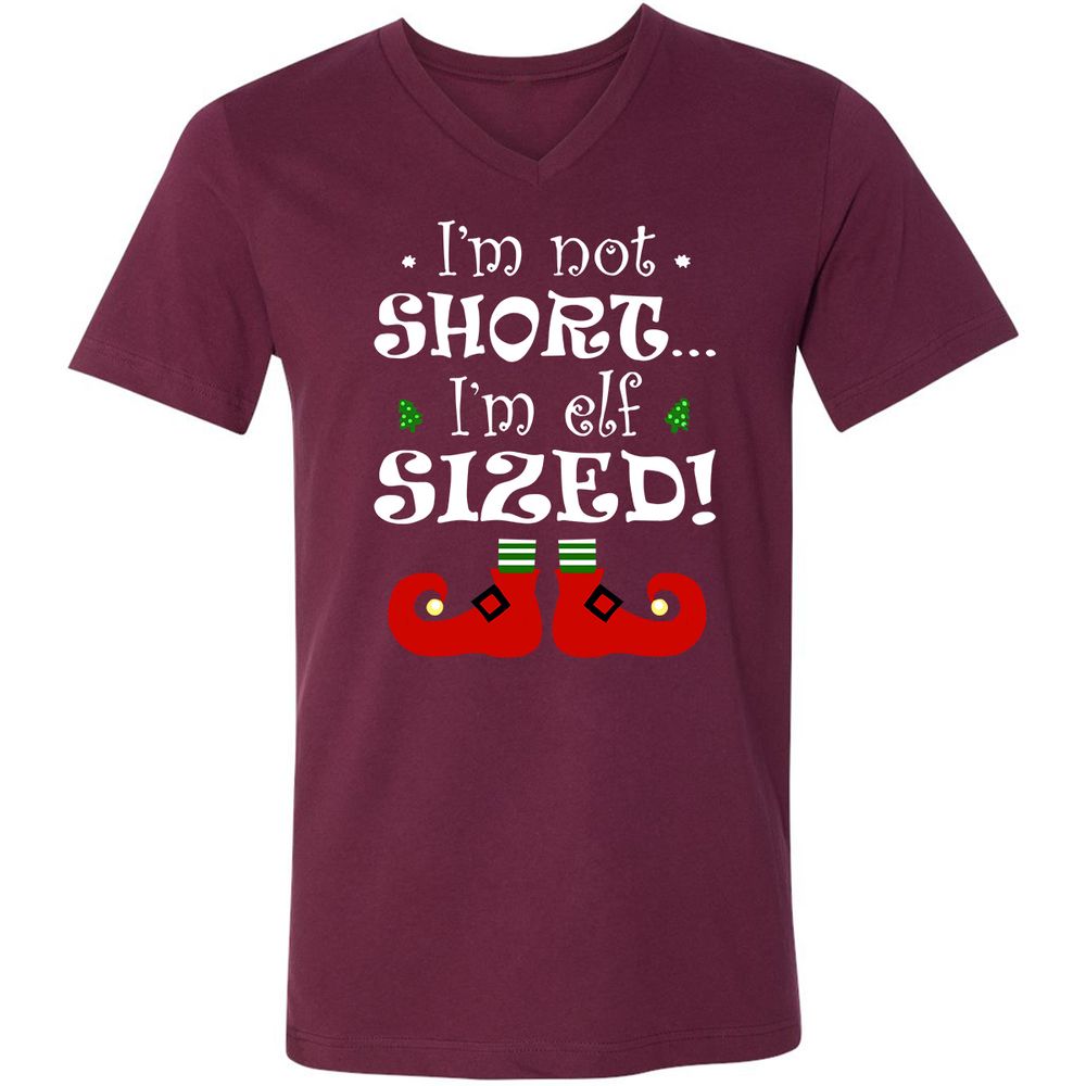 Unisex V-Neck T-Shirt - 285YPQSE - Maroon - 6