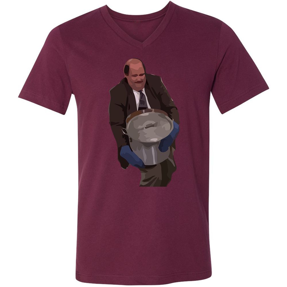 Unisex V-Neck T-Shirt - DMTYG66T - Maroon - 6