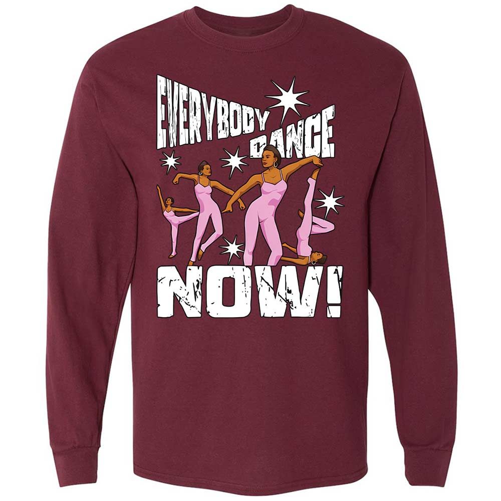 Long Sleeve T-Shirt - BKH5UZSN - Maroon - 6