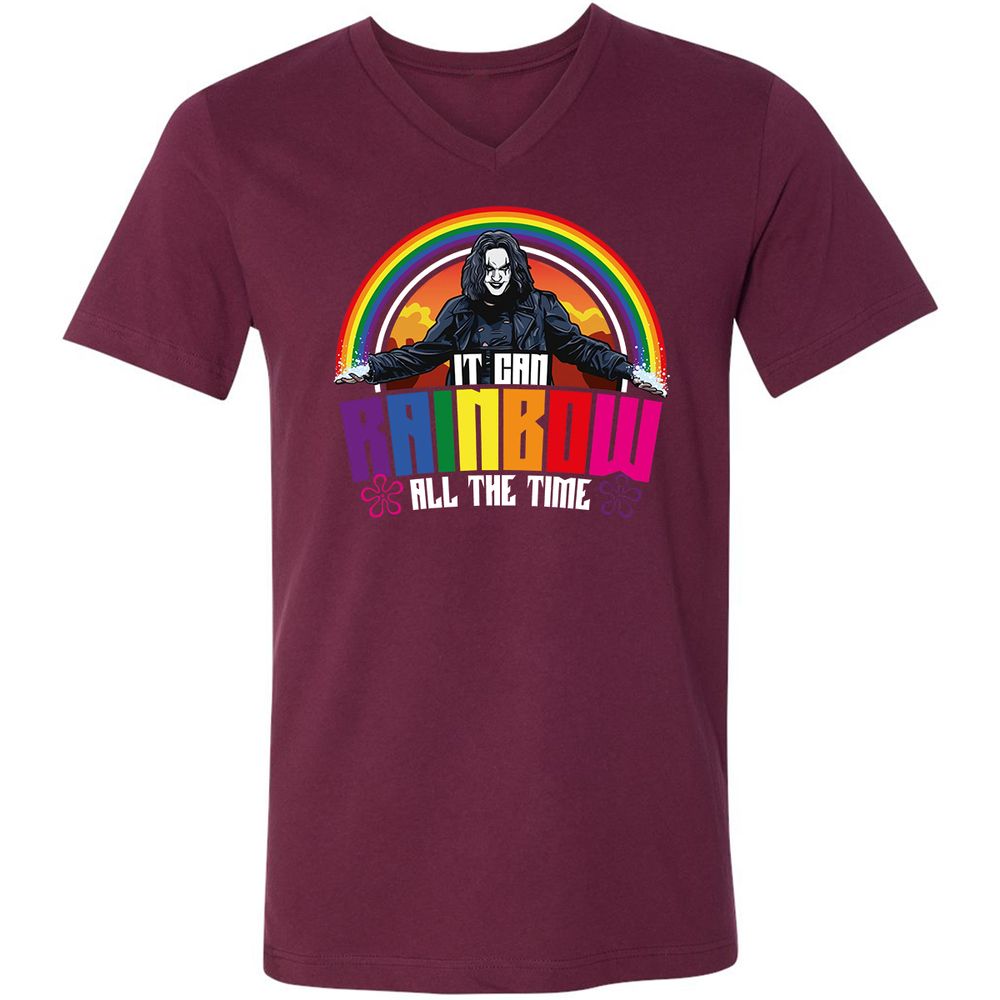 Unisex V-Neck T-Shirt - SPNV65ZJ - Maroon - 6