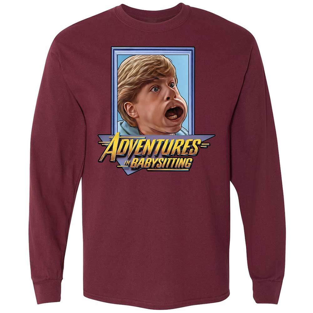 Long Sleeve T-Shirt - SNKEVU59 - Maroon - 6