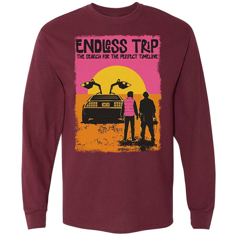 Long Sleeve T-Shirt - X4MWA99R - Maroon - 6
