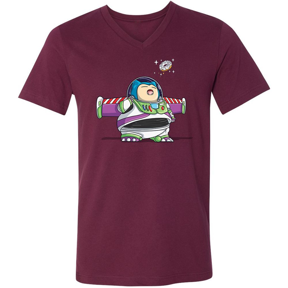 Unisex V-Neck T-Shirt - 7TVS7RMW - Maroon - 6