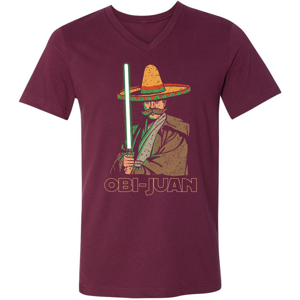 Unisex V-Neck T-Shirt - K1DS1EJ7 - Maroon - 6