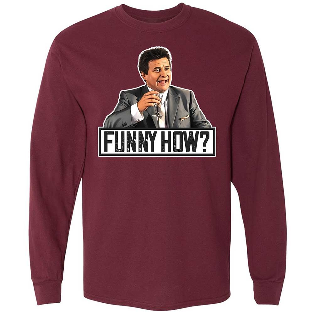 Long Sleeve T-Shirt - M8VDBLZT - Maroon - 6