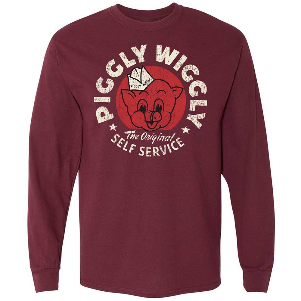 Long Sleeve T-Shirt - 3F1V3PX3 - Maroon - 6