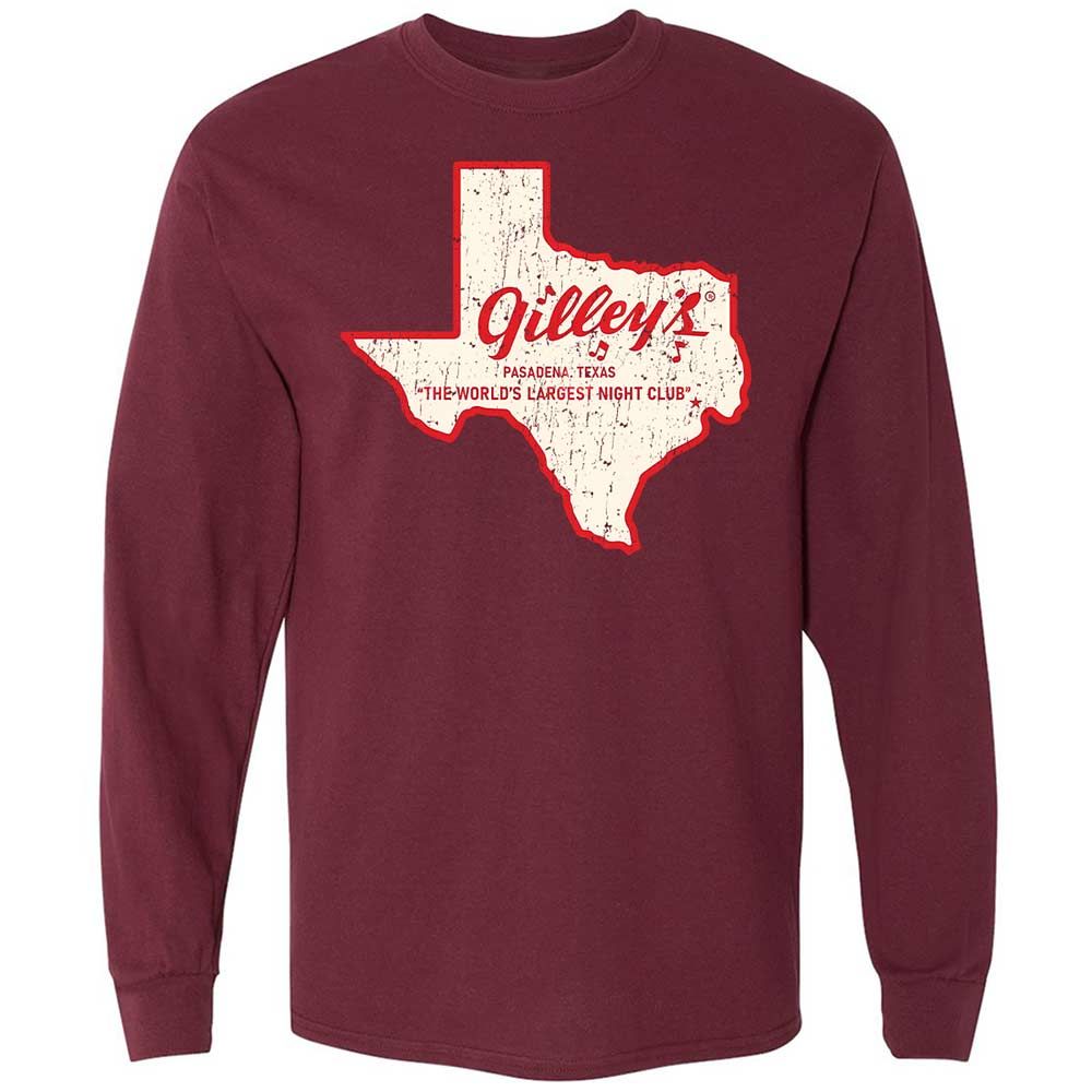 Long Sleeve T-Shirt - X29LYKCJ - Maroon - 6