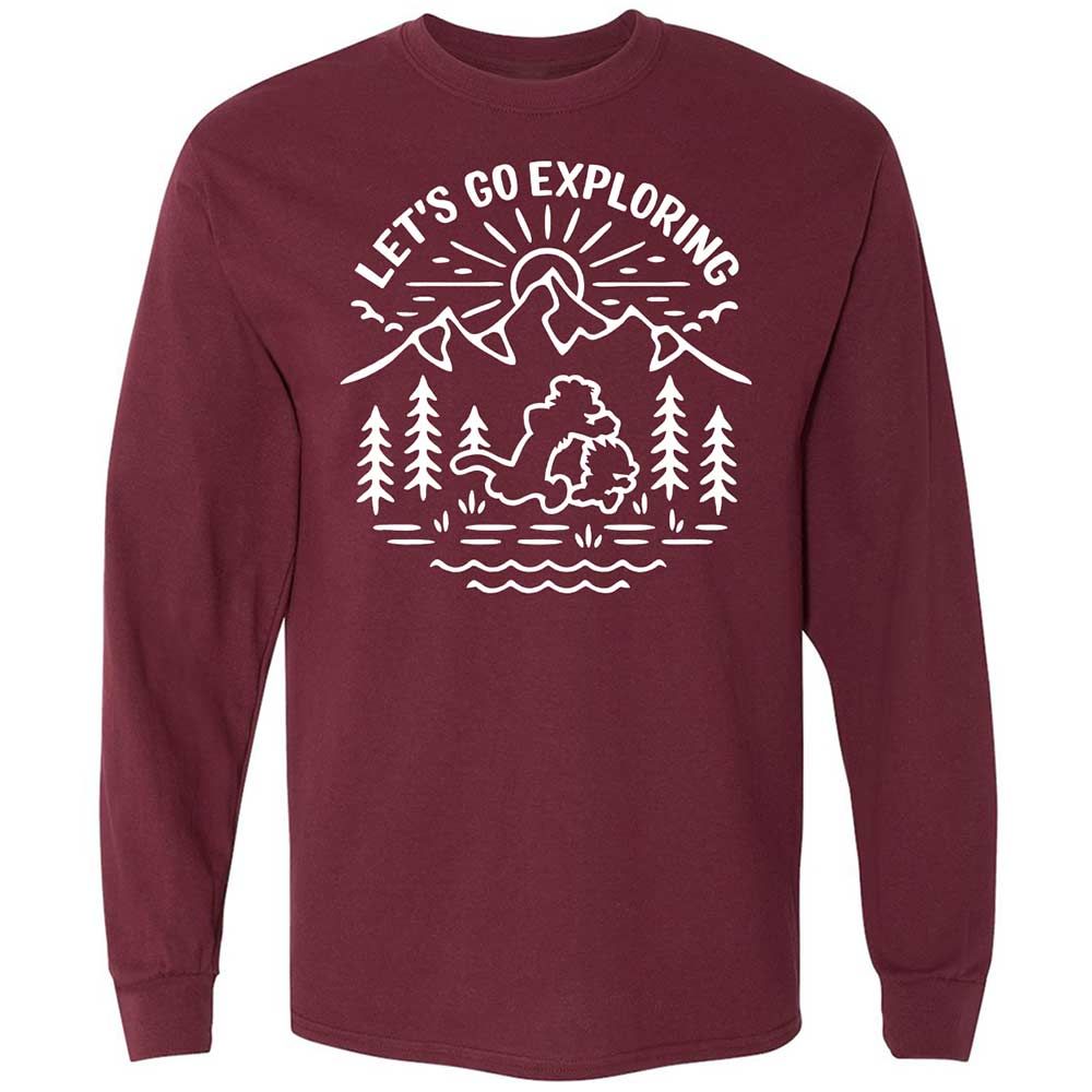 Long Sleeve T-Shirt - GAJEBL5Z - Maroon - 6