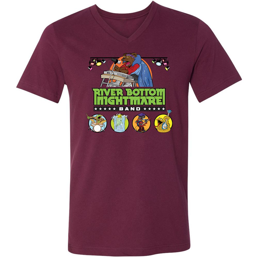 Unisex V-Neck T-Shirt - ASZ927UP - Maroon - 6