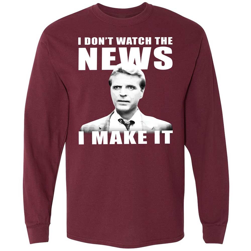 Long Sleeve T-Shirt - 81D5FA6X - Maroon - 6