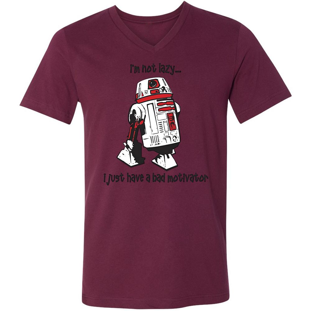 Unisex V-Neck T-Shirt - FC62ND4J - Maroon - 6