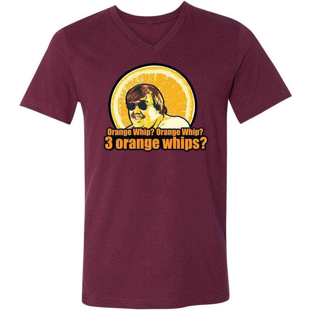 Unisex V-Neck T-Shirt - 6NMXD9EF - Maroon - 6