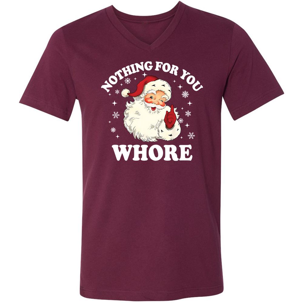 Nothing For You Whore Santa - Maroon - 6