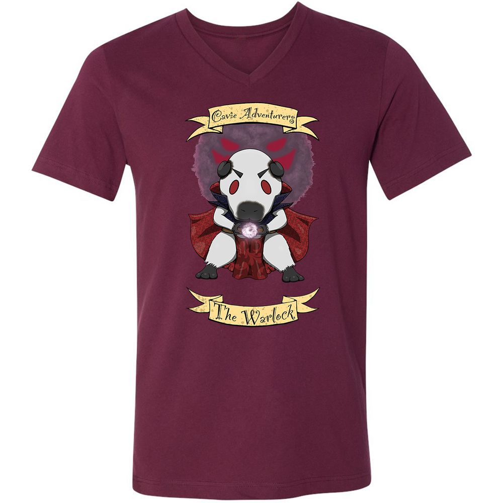 Unisex V-Neck T-Shirt - 2TPVHRYZ - Maroon - 6