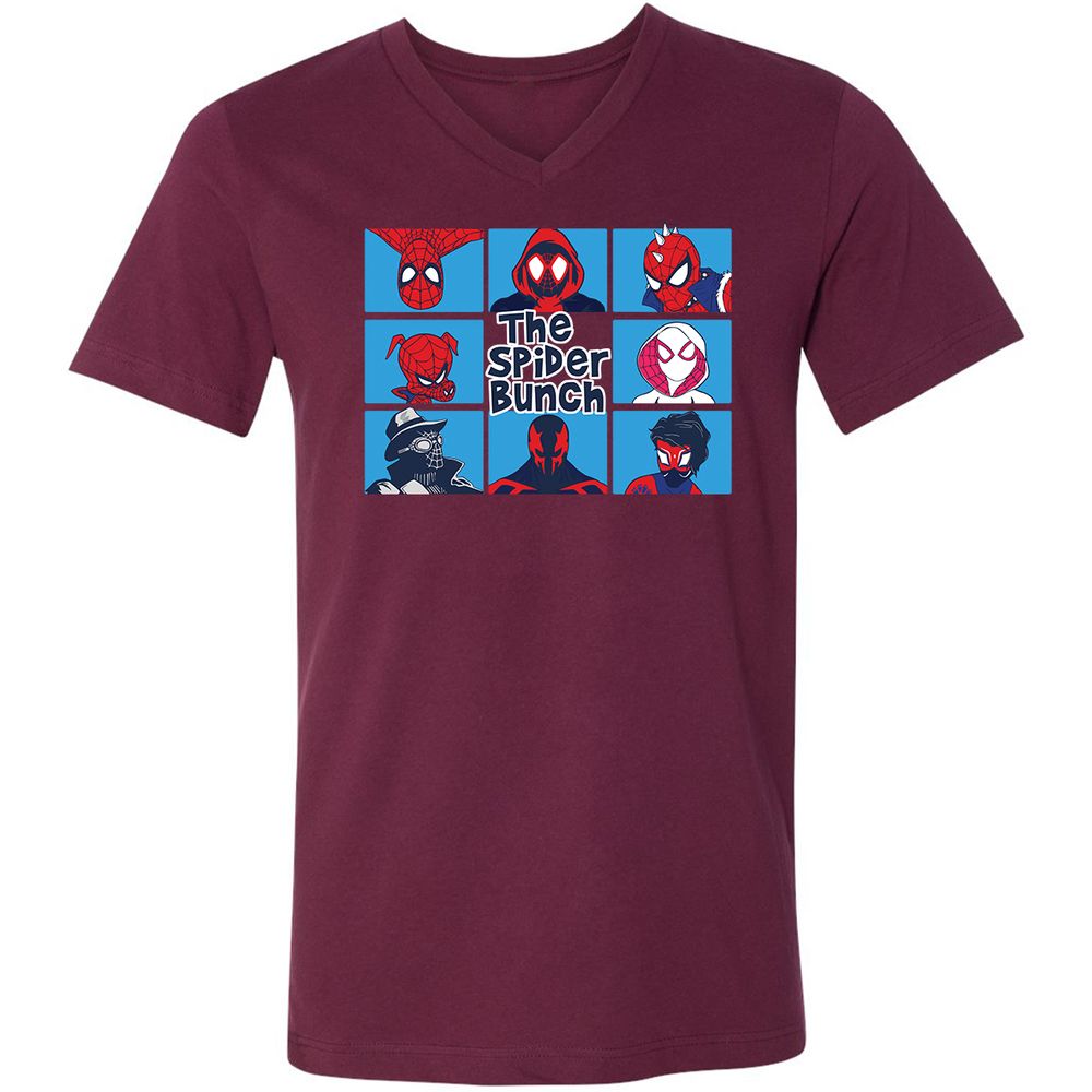 Unisex V-Neck T-Shirt - WPMMG1TW - Maroon - 6